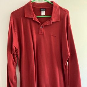 Patagonia long sleeve polo - organic cotton - Men's Medium